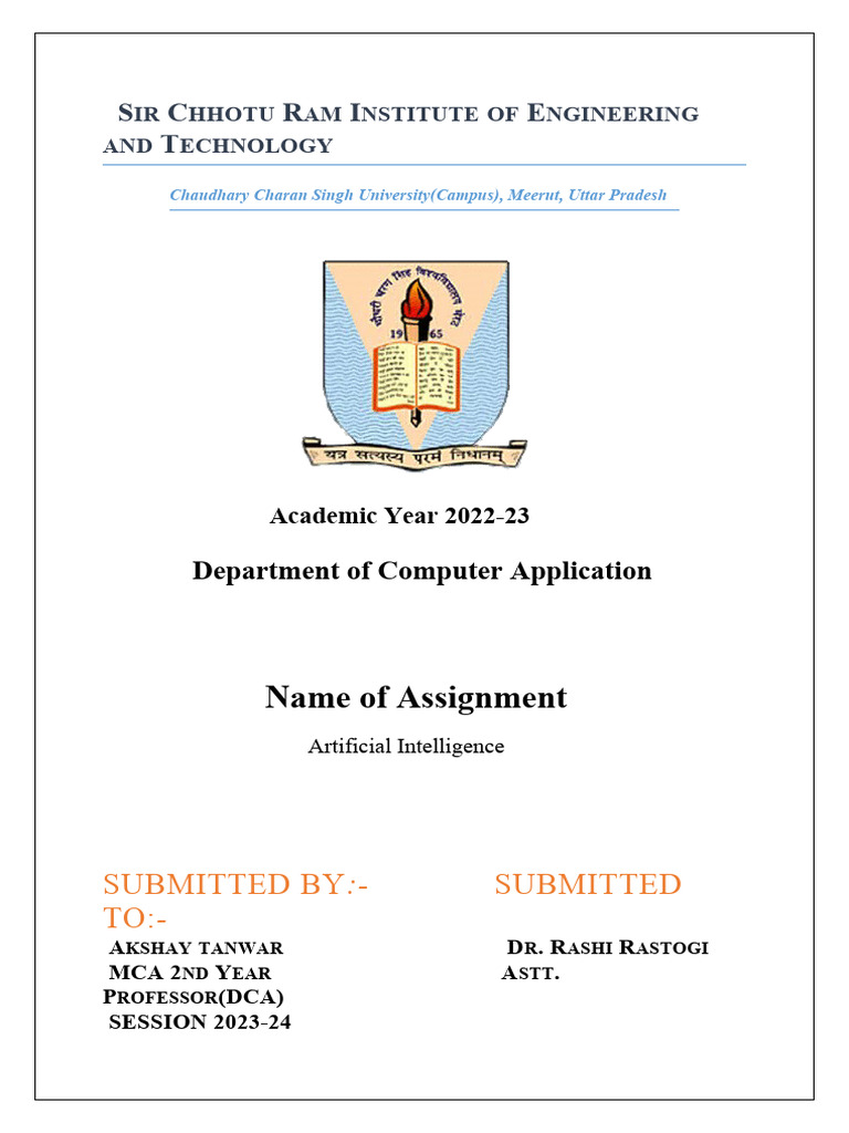 Front Page Structure For College Practical | PDF