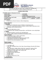 DBMS CSE Syllabus