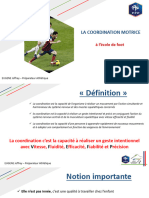 La Motricité À Lécole de Football