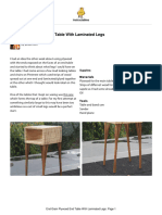 End Grain Plywood End Table With Laminated Legs