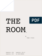 The Room Original Script by Tommy Wiseau