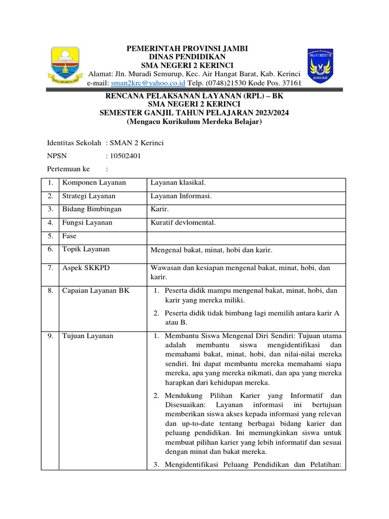 RPL BK Kurikulum Merdeka 2023 | PDF | Bisnis