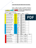 Lista de Alumnos para Entrega de Resultados