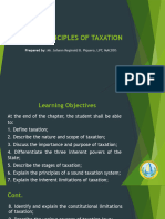 Lesson 1 Basic Principles of Taxation