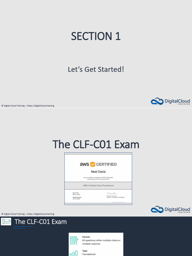 Aws Certified Cloud Practitioner Slides Pdf Cloud Computing