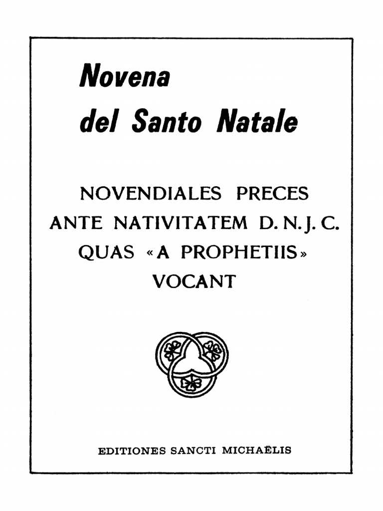 Novena Di Natale Tradizionale Pdf