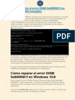 Cómo Reparar El Error DISM 0x800f081f en Windows 10