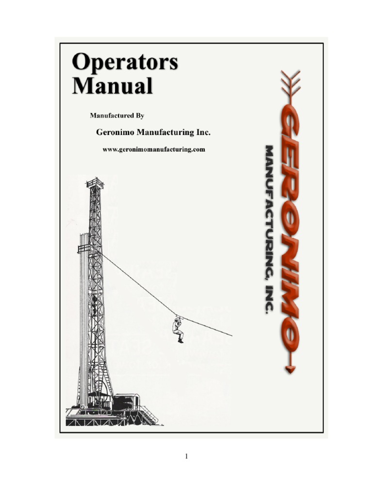 Geronimo Emergency Escape Line Manual PDF Screw Anchor