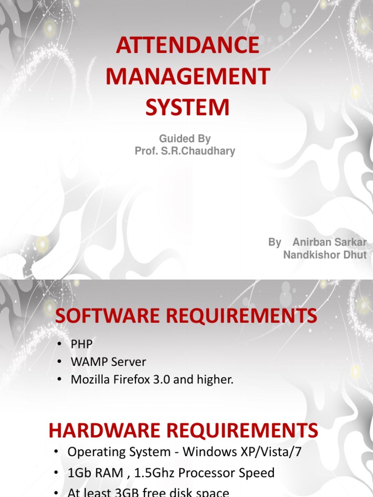 Attendance Management System | PDF | Usability | Email