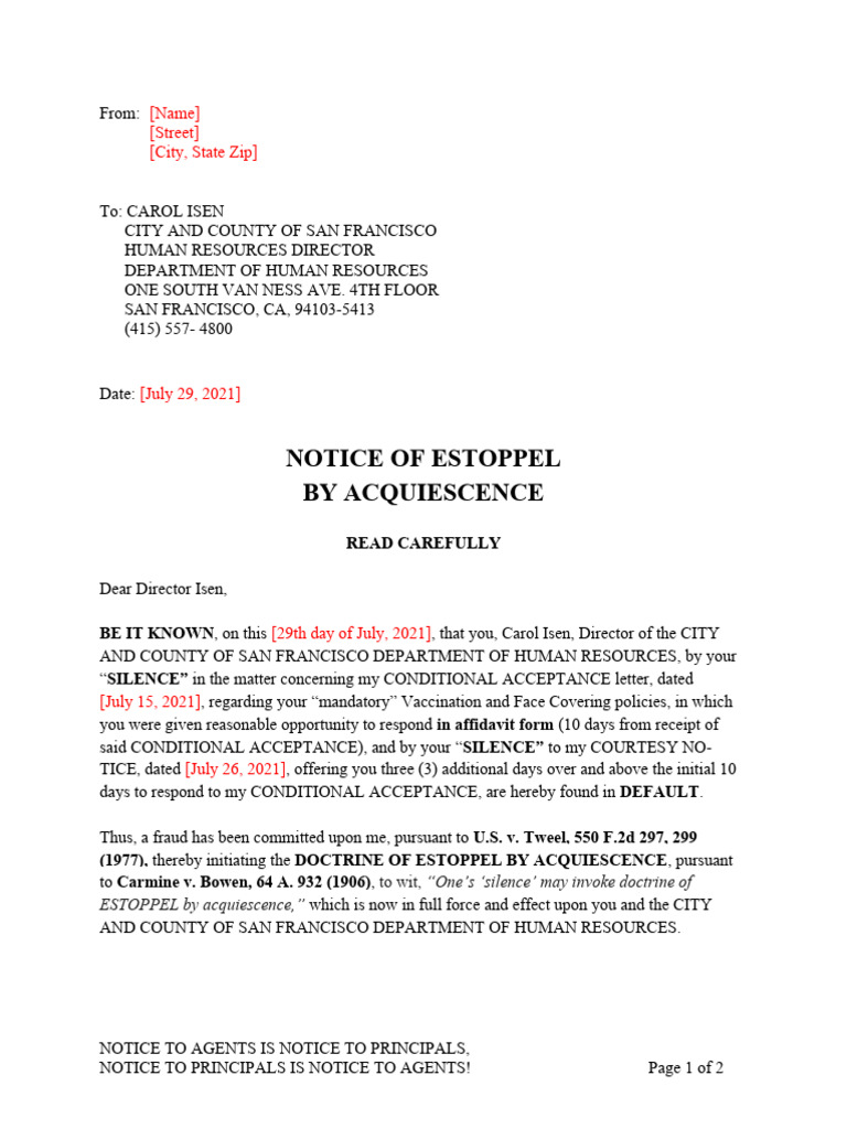 Ccsf employee notice of estoppel pdf estoppel civil law common law 