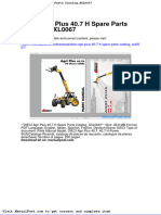 Dieci Agri Plus 40 7 H Spare Parts Catalog Axl0067