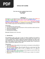 SQUIRE 2.0 Quality Improvement Template | PDF | Abstract (Summary ...