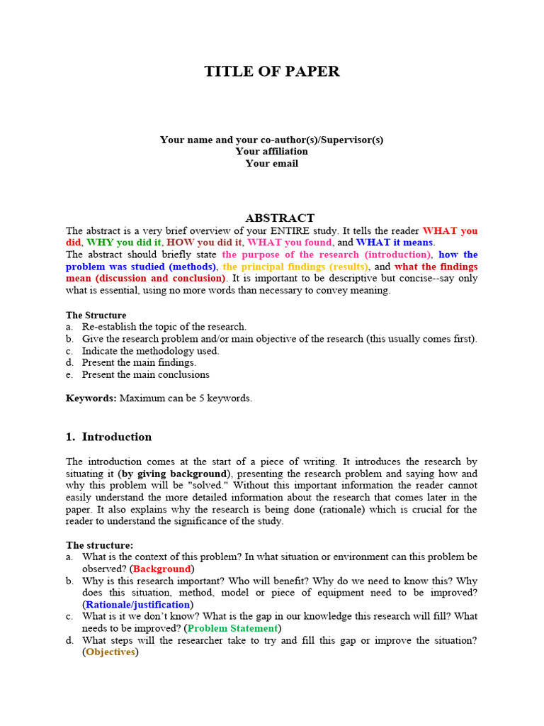 Research Paper Structure Guide | PDF | Methodology | Knowledge
