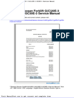 Daewoo Doosan Forklift Gc20e 3 Gc25e 3 Gc30e 3 Service Manual