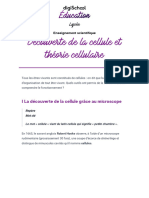 1 Découverte de La Cellule Et Théorie Cellulaire