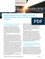 Risk Allocation PPP Maximizing Value For Money Discussion Paper