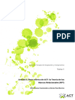 Unidad 3. Base Teórica de ACT La Teoría de Los Marcos Relacionales (RFT)