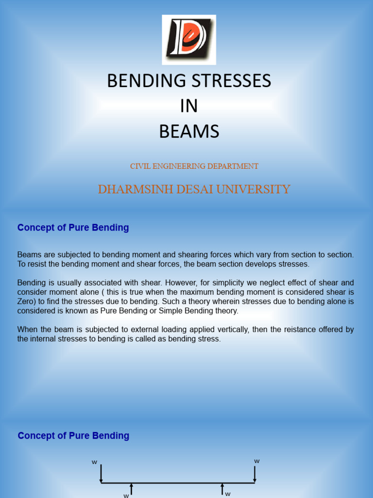 4 Bending Stress In Beams Pdf