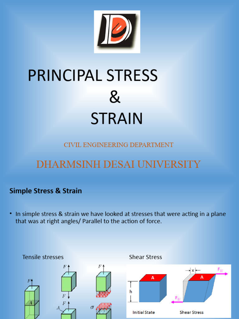 Principal Stresses and Strains Explained | PDF | Stress (Mechanics ...