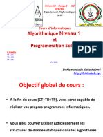 Informatique-Cours Algo SEA-3 K Mars 2016-V1
