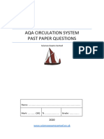 AQA Circulatory System Past Paper Questions