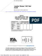 Fiat Allis Crawler Dozer 14c Set Service Manual