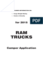 Dodge Ram Truck 2015 Truck Camper Application