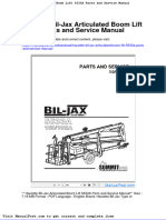 Haulotte Bil Jax Articulated Boom Lift 5533a Parts and Service Manual