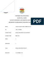 University of Livingstonia Kaning'Ina Campus Faculty of Business and Communication Studies Department of Department of Business Management