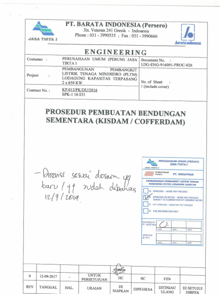 Prosedur Pembuatan Kisdam | PDF