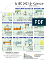 Humble ISD 2023 24 District Calendar Approved 2023jan10