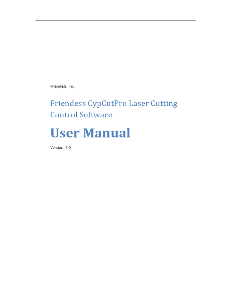 CypCutPro User Manual v7.0 | PDF | Menu (Computing) | Operating System