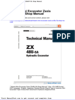 Hitachi Mini Excavator Zaxis Zx48u 5a Shop Manual