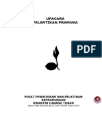 Susunan Acara Pelantikan PENGGALANG