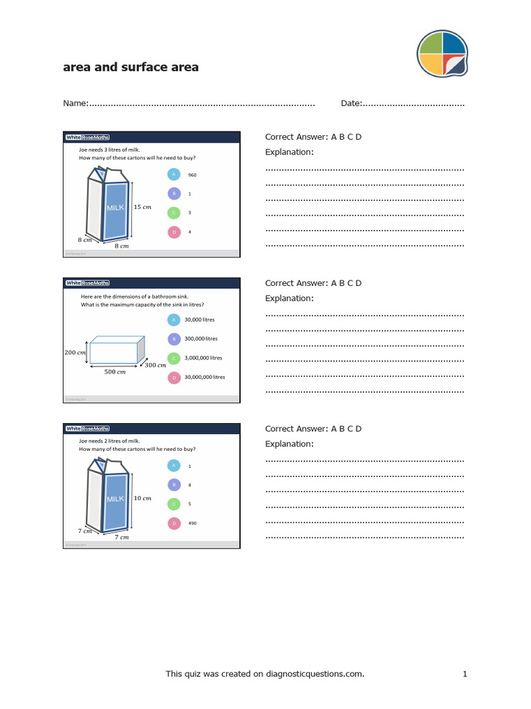 Area and Surface Area | PDF | Technology & Engineering