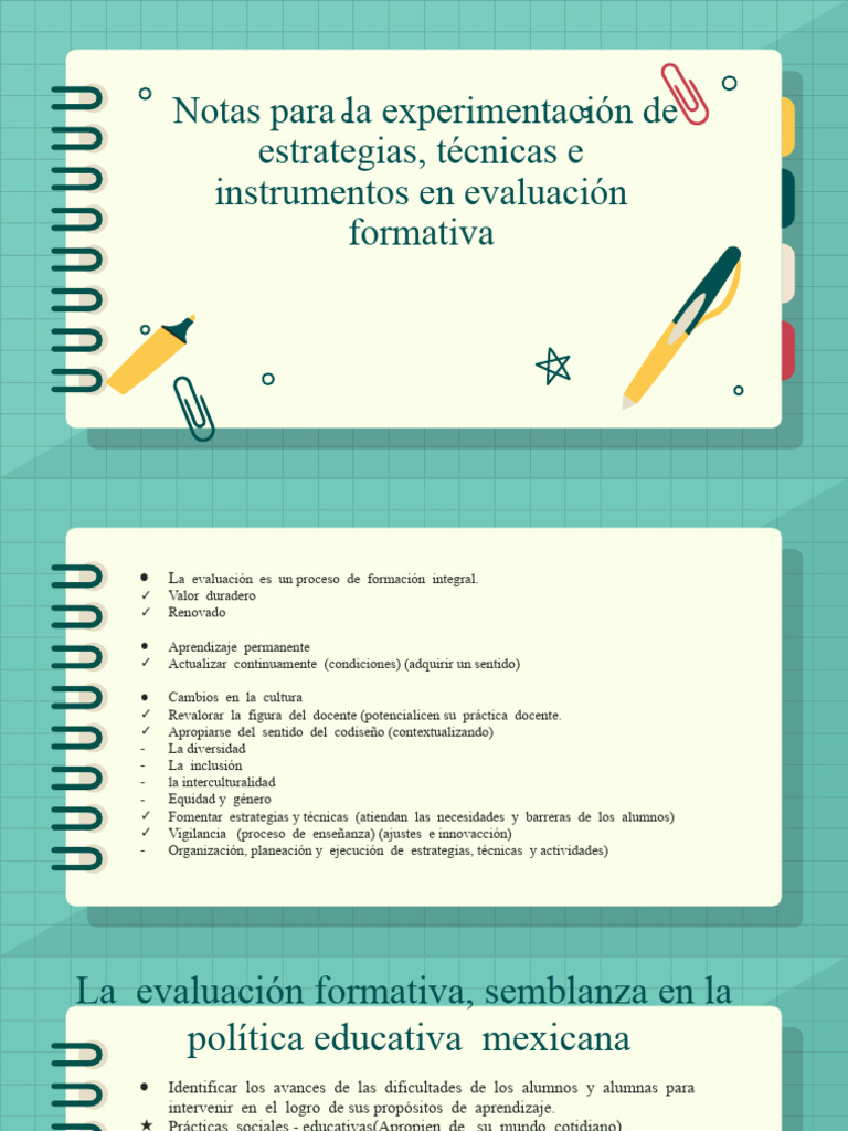 Estrategias de Evaluación Formativa | PDF | Crecimiento personal y ...