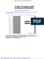 Hitachi Hydraulic Excavator Uh07 Uh09 Service Manual KM 000 Ba