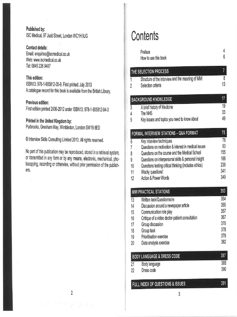Medical School Interview ISC Medical - 230202 - 064956 | PDF