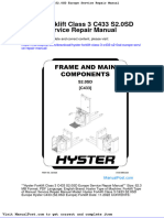 Hyster Forklift Class 3 c433 s2 0sd Europe Service Repair Manual