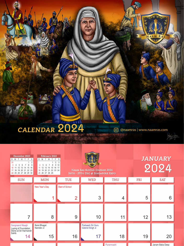 naam-ras-table-calendar-2024-pdf-indian-religions-punjab