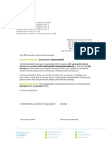 Outcome Declaration and Conformity Assessment Template - v1.2 1