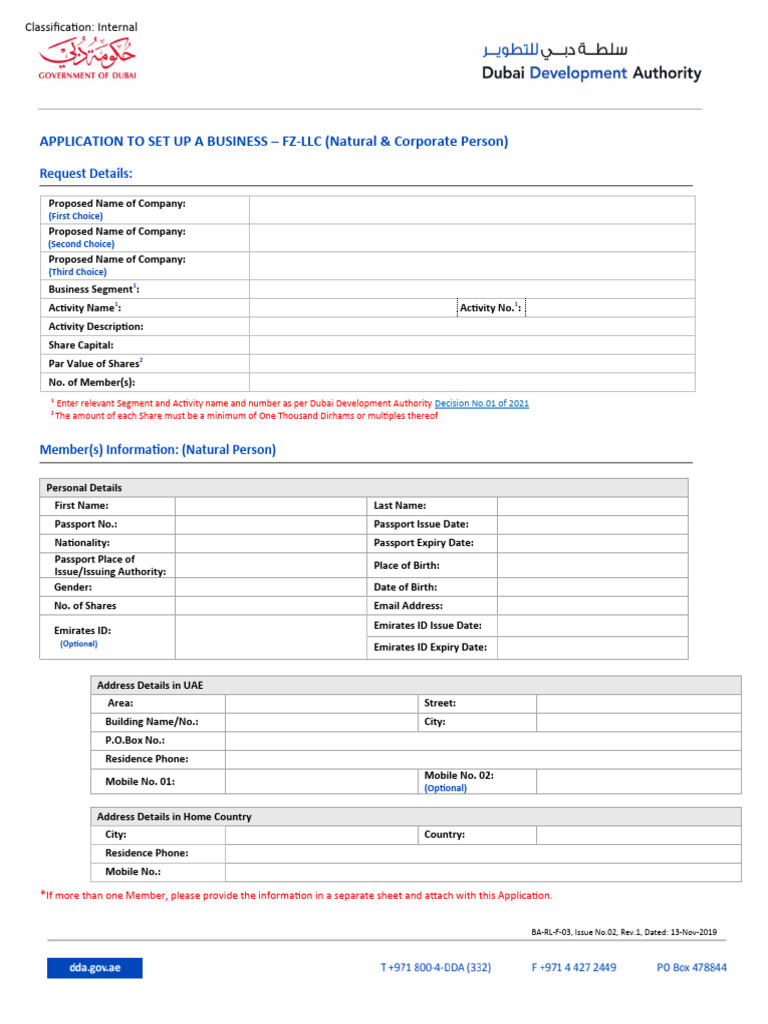 Application Form PDF Shareholders Money Laundering