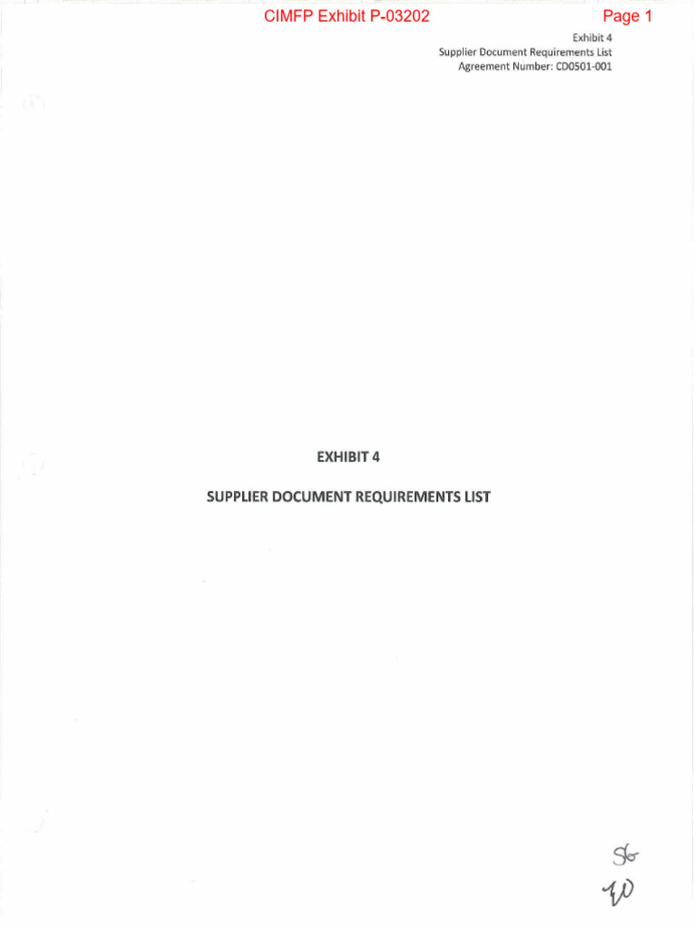 Supplier Document Requirements List - Nalcor | PDF