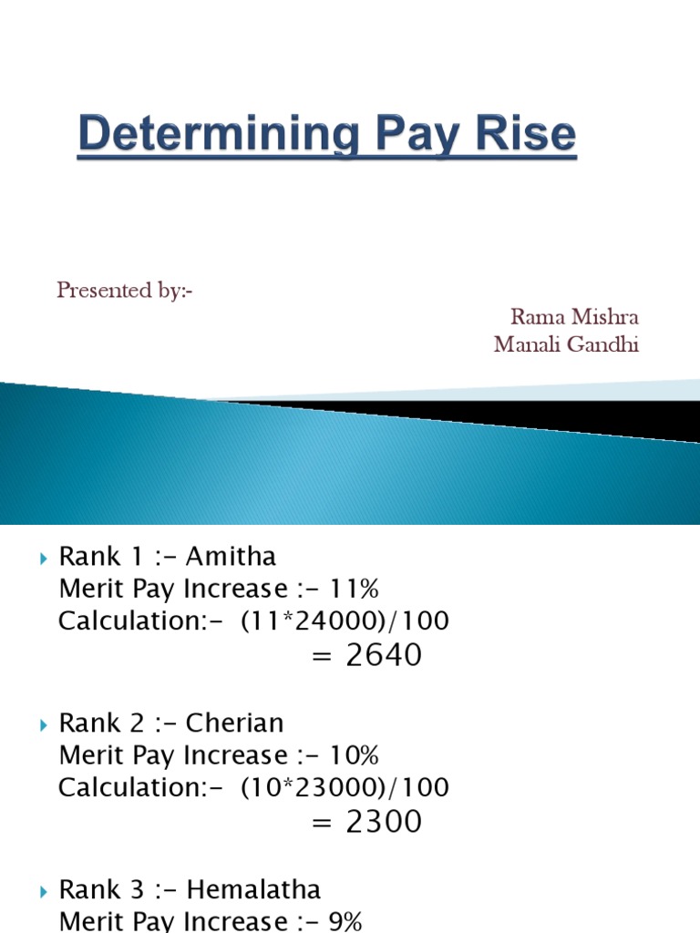 Determining Pay Rise | PDF