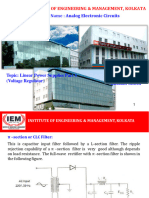 Lecture 19 - Linear Power Supplies Part 6 - Voltage Regulator