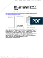 Hyster Forklift Class 5 d236 h18xd9 h18xds9 h20xd9 h20xds9 Europe Service Manual