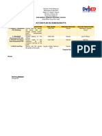 Action Plan in Homeroom PTA