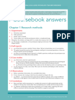 Psychology 2nd Edition Coursebook Answers