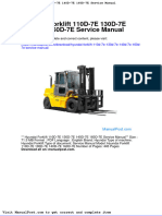 Hyundai Forklift 110d 7e 130d 7e 140d 7e 160d 7e Service Manual