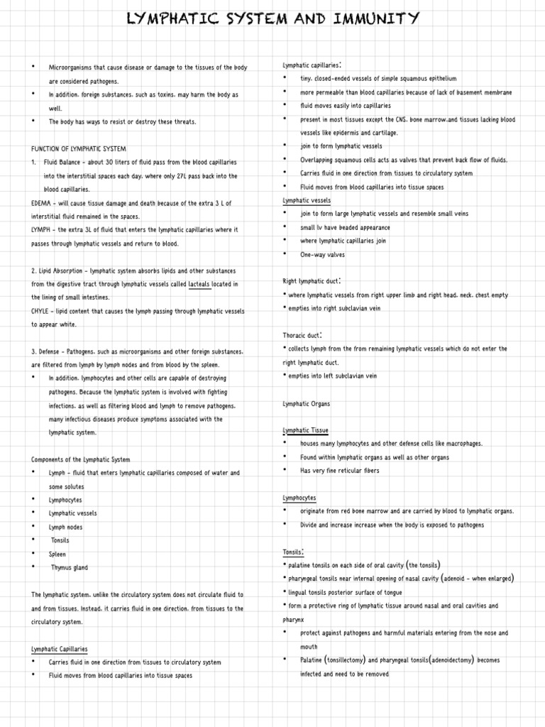 Lymphatic System | Download Free PDF | Lymphatic System | Immune System